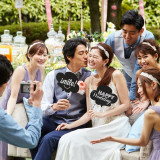 広大なプライベートガーデンはゲストとのアットホームな空間を演出