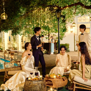 丸一日貸切だからこそ叶う、ナイトタイムまでゆっくりと演出とともに楽しむ一日を|アーセンティア迎賓館(高崎)/テイクアンドギヴ・ニーズウェディングの写真(54728813)