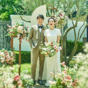 開放的なガーデンでおふたりらしいオリジナルウエディングを|アーセンティア迎賓館（高崎）/テイクアンドギヴ・ニーズウェディングの写真(55877222)