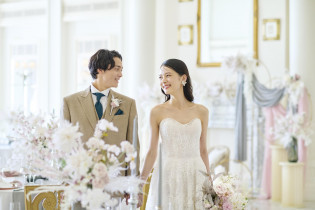 お二人のお席からのパーティ会場|アーヴェリール迎賓館（姫路）/テイクアンドギヴ・ニーズウェディングの写真(56273623)