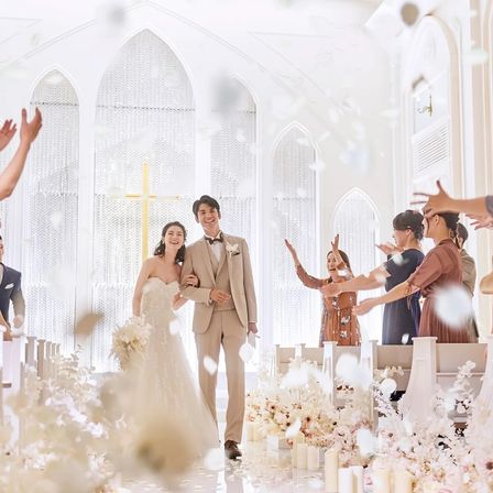 ゲストとの距離も近いので表情も自然に笑顔になれる。|ニーズ姫路 by T&G WEDDING(旧 アーヴェリール迎賓館 姫路)の写真(35755838)