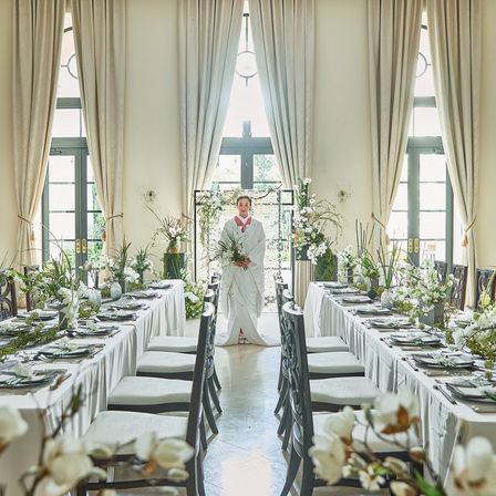 白を基調としたコーディネート。白無垢での抜け感もトレンド◎|ニーズ横浜元町 by T&G WEDDING(旧 山手迎賓館 横浜)の写真(51588705)