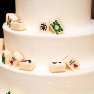 麻雀杯を散りばめたオリジナルケーキ！