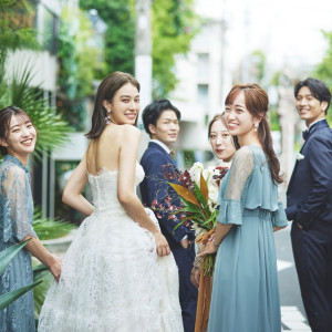 表参道のお洒落な街並みに心躍る。会話を愉しみながらレストランへ|南青山ル・アンジェ教会の写真(53322042)