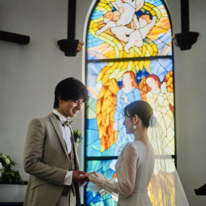 ステンドグラスが美しいクラシカルなチャペル|旧軽井沢礼拝堂 旧軽井沢ホテル音羽ノ森の写真(53322189)