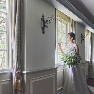 どこに居ても自然を満喫できる披露宴会場。