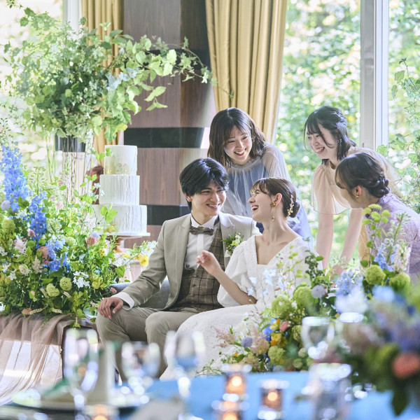 自然に囲まれた森の結婚式