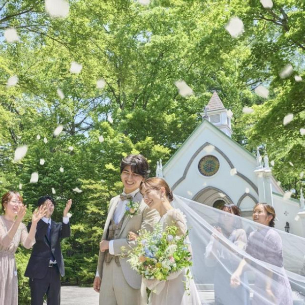 軽井沢で人気シーズンでのウエディング