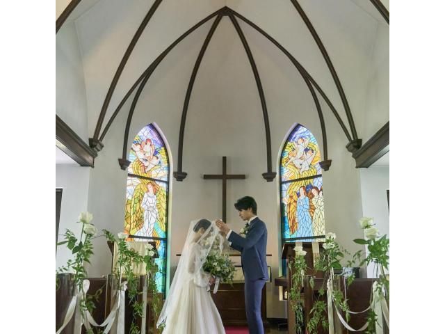 厳かで温さに満ちた森のチャペル挙式