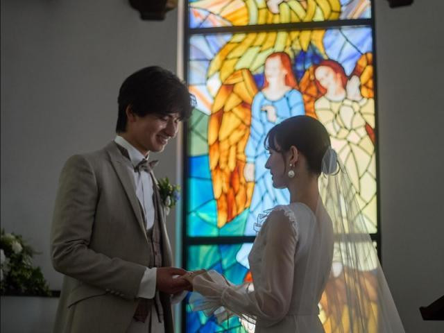 厳かで温さに満ちた森のチャペル挙式