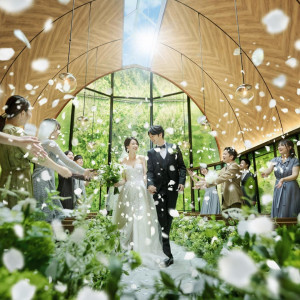 年に1度!【新チャペル誕生】ガーデン演出体験&国産牛試食★アマギフ2万