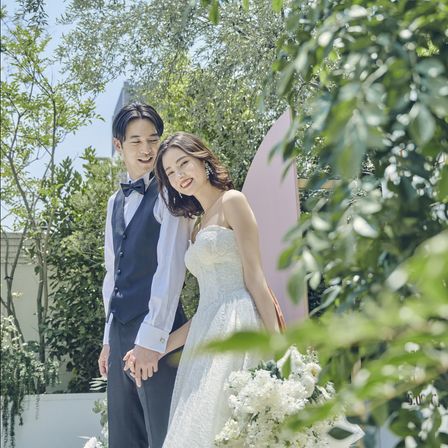 ガーデンではアフターセレモニーやウエルカムパーティも楽しめる|ニーズ心斎橋 by T&G WEDDING(旧 アルモニーアンブラッセイットハウス)の写真(23705865)