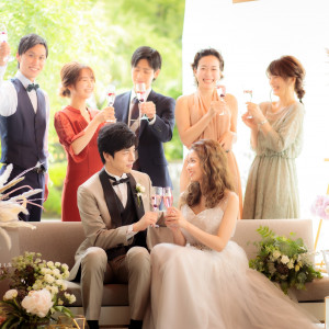 かたっくるしいのは嫌！！2人をおうちへ招くようなカジュアルなパーティに♪|ガーデンベルズ宮崎の写真(11167690)