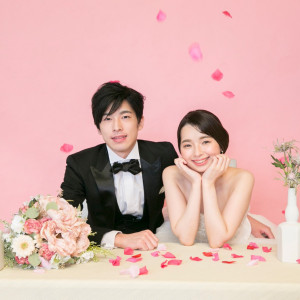 壁紙を変更して撮影も可能♪韓国風スタジオでおしゃれな一枚|ガーデンベルズ宮崎の写真(17675447)