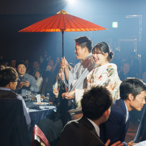 番傘をもってご入場♪|ガーデンベルズ宮崎の写真(44736038)