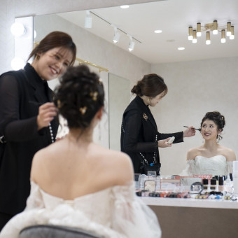 ブライズルームは男性と女性で分けて、よりサプライズを演出！