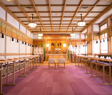 神前式 縁結びと夫婦和合として名高い神田明神の神霊をお祀りしています