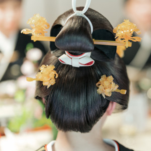かつらにべっ甲かんざしを合わせてより華やかに|桜鶴苑の写真(51853292)