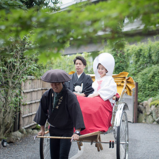 人力車散策プレゼント(挙式当日の南禅寺界隈)