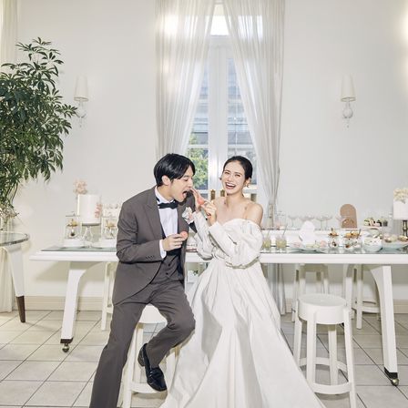 アットホームな雰囲気はふたりも自然な笑顔で過ごせる♪|ニーズ京都北山 by T&G WEDDING(旧 北山迎賓館 京都)の写真(38113738)