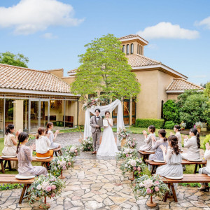 晴れた日にはガーデン挙式も可能|VILLA de ESPOIR  ～エスポワール～の写真(56634757)