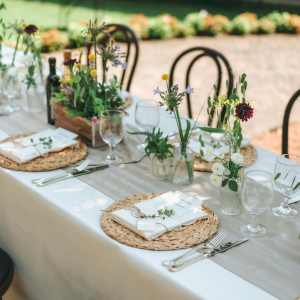 ガーデンでもテーブルに装飾可能|VILLA de ESPOIR  ～エスポワール～の写真(56634535)