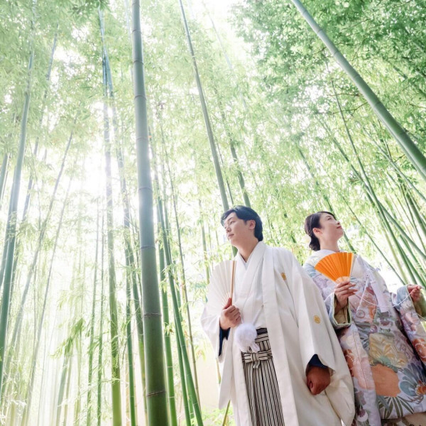 エスポワールの秘境「竹林」で和装にぴったりなお写真が撮れます