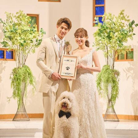 大切なペットの手形を結婚証明書へ|VILLA de ESPOIR  ～エスポワール～の写真(16639993)