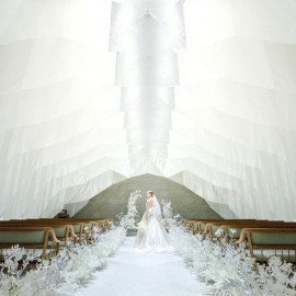 直前OK!一度は見たい【幻想的チャペル×アート空間】3.5万コース試食