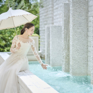 ウォーターガーデンで寛ぎのひとときを|アニヴェルセル 長野の写真(54947510)