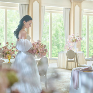 オリジナルの装飾やフラワーコーディネートでおふたりらしい空間をつくりあげられます|アニヴェルセル 長野の写真(54954799)