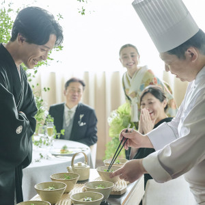 料理演出でおもてなしが叶う|アニヴェルセル 長野の写真(54946791)