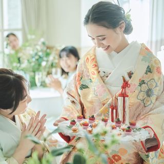 お色直しで和装はとても華やかな印象に*