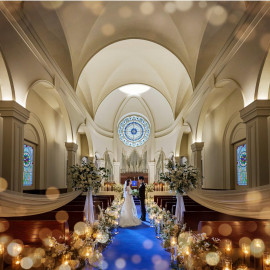 【花嫁支持率◎】ロイヤルブルーの大聖堂×豪華試食×全天候型体験！