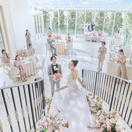 階段入場の瞬間は一生ものの写真が残せる