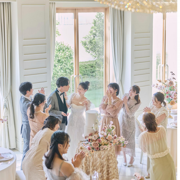 親族と親しい友人と少人数のウェディングも叶う*