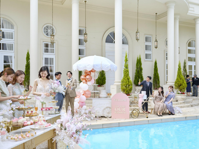 シーズンや時間帯によって、全く違った雰囲気が楽しめるガーデン