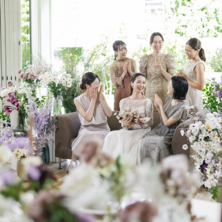 屋根付きのガーデンだからお天気を心配することなく楽しめます。