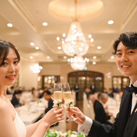 乾杯ショットも残して