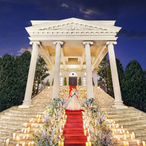キャンドルの大階段も幻想的で素敵な写真を…|ベイサイドパーク迎賓館(千葉みなと)の写真(37491807)