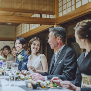 日本庭園を望みながら叶えるゆったりとした家族婚が叶う