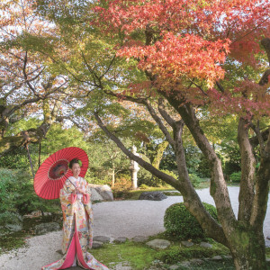 ＜四季折々の日本庭園＞好評の紅葉ロケーション|The Private Garden FURIAN山ノ上迎賓館（ザプライベートガーデンフリアン）の写真(45036991)