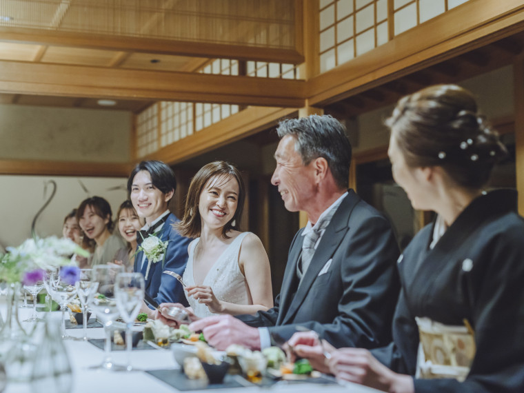 日本庭園を望みながら叶えるゆったりとした家族婚が叶う