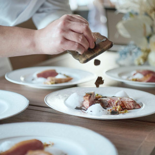 オートクチュールコースは、おふたりとの話をもとにシェフが一からお作り