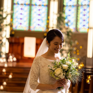 花嫁を引き立たせるチャペルは花嫁の笑顔もより美しく見せてくれる|ピアザ ララ ルーチェの写真(18573264)