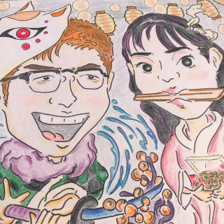 【ウェルカムボードに♪】ご来館されたカップル様におふたりの似顔絵プレゼント!
