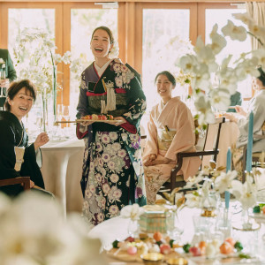 和装もドレスも合う会場となっております|浜松八幡宮　楠倶楽部の写真(24293945)