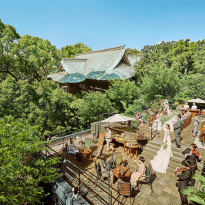 神社の敷地内に披露宴会場を構える、静岡県内で唯一の会場です。|浜松八幡宮　楠倶楽部の写真(24294009)