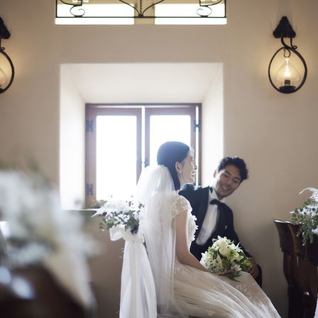 落ち着きのあるチャペルでお二人だけの最高の一枚を♪|THE VILLAS長崎(ザ ヴィラズ)の写真(25371736)