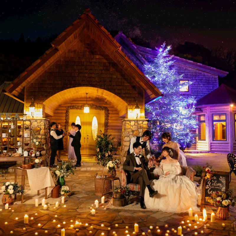 結婚式 装飾 ライト 山口のナイトウェディングができる結婚式場特集